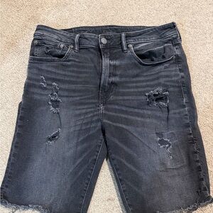 American Eagle Outfitters Black Denim Shorts